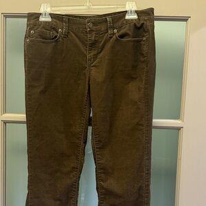 LOFT Dark Brown Women's Skinny corduroy pants